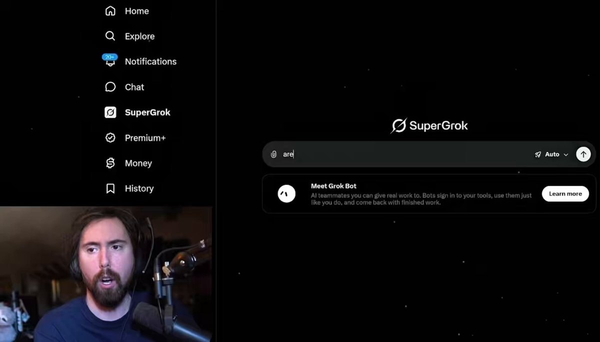 Grok Asmongold controversy
