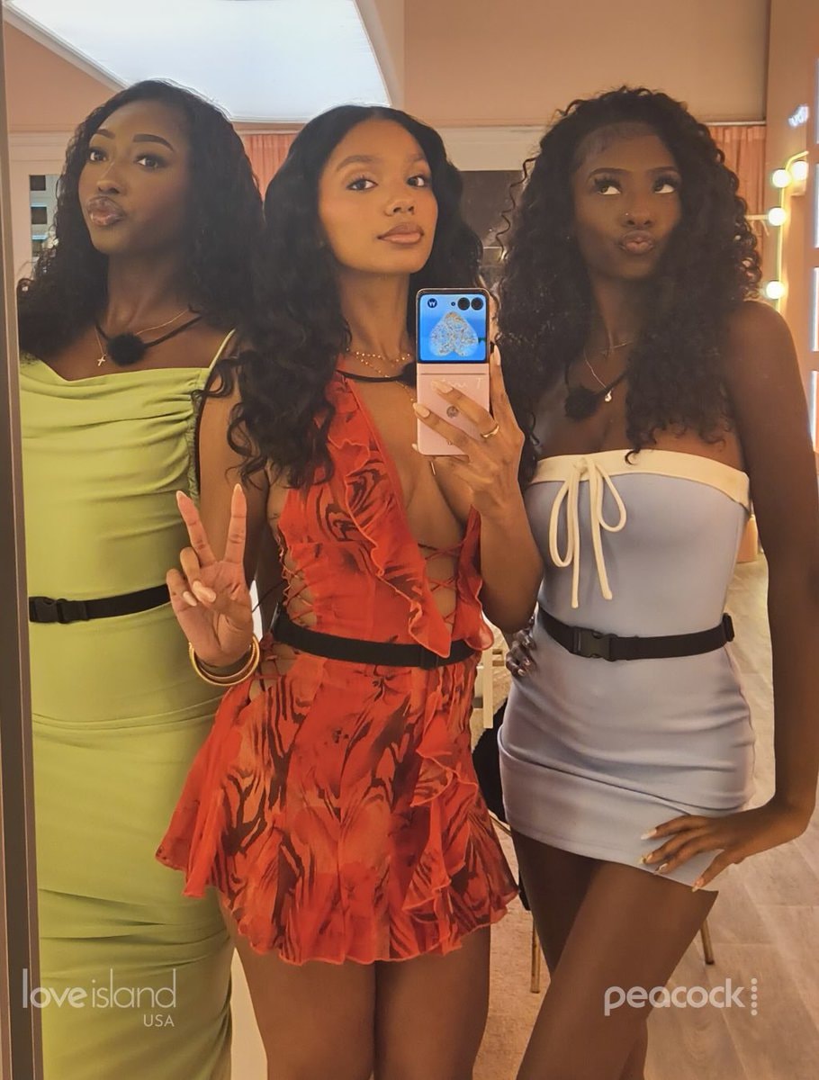 Love Island USA dressing room selfie