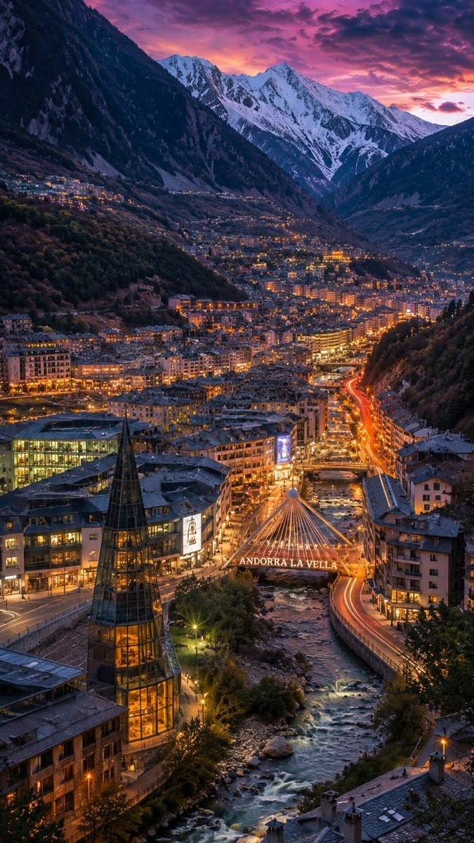 Andorra la Vella cityscape