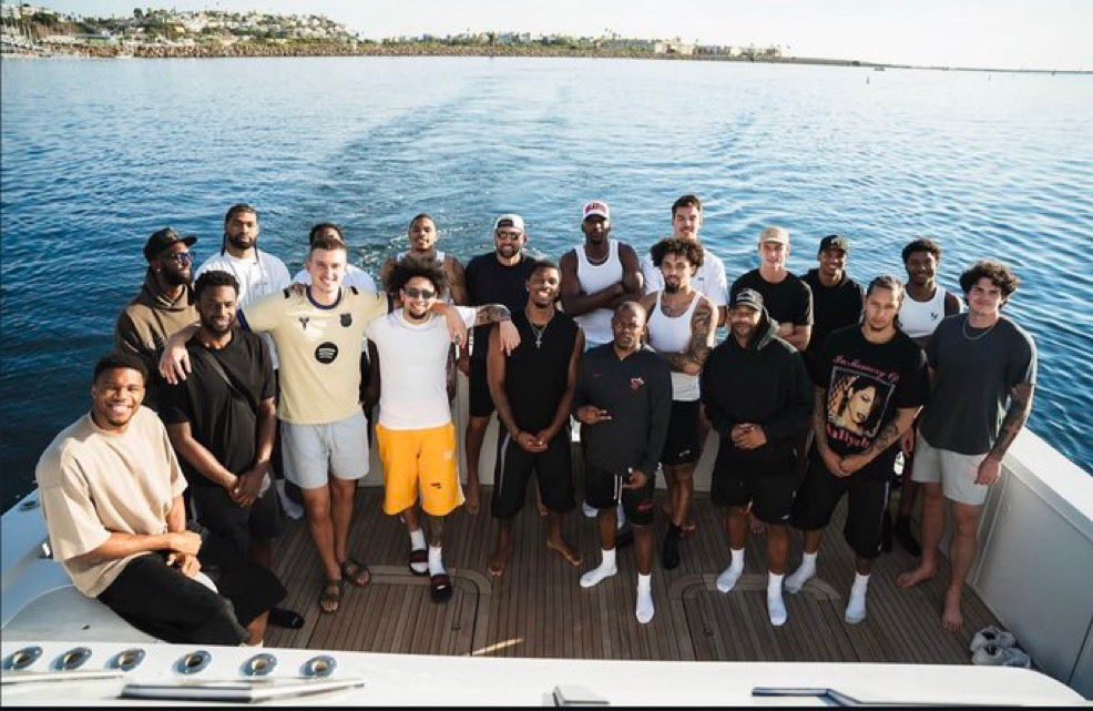 Klay Thompson Miami Heat boat