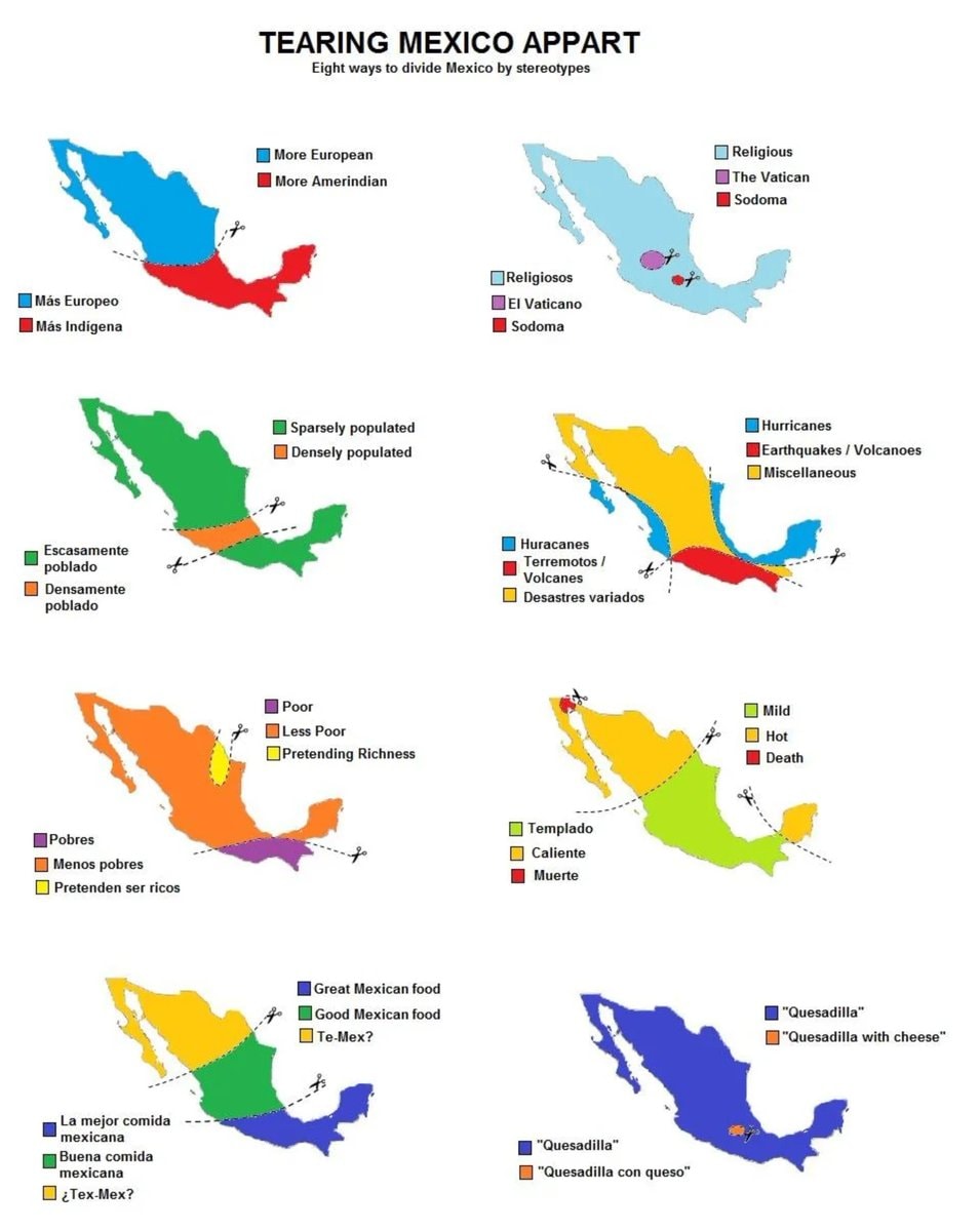 8 ways to divide Mexico by stereotype 8 ways to divide Mexico by stereotype