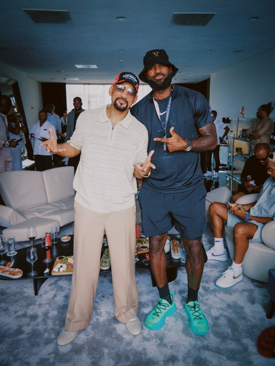 Will Smith and LeBron James in Angola