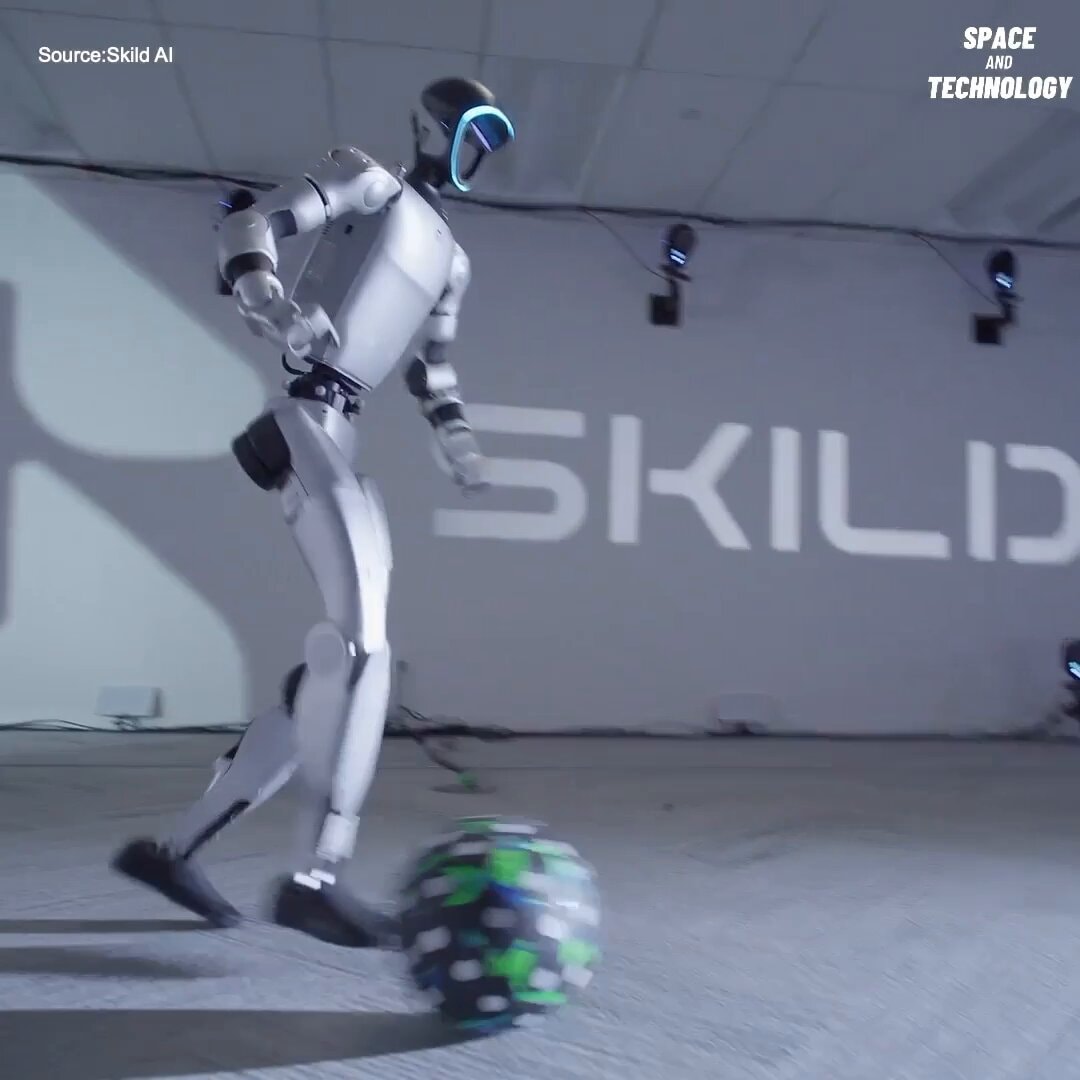 Skild AI S1 robot soccer self-play