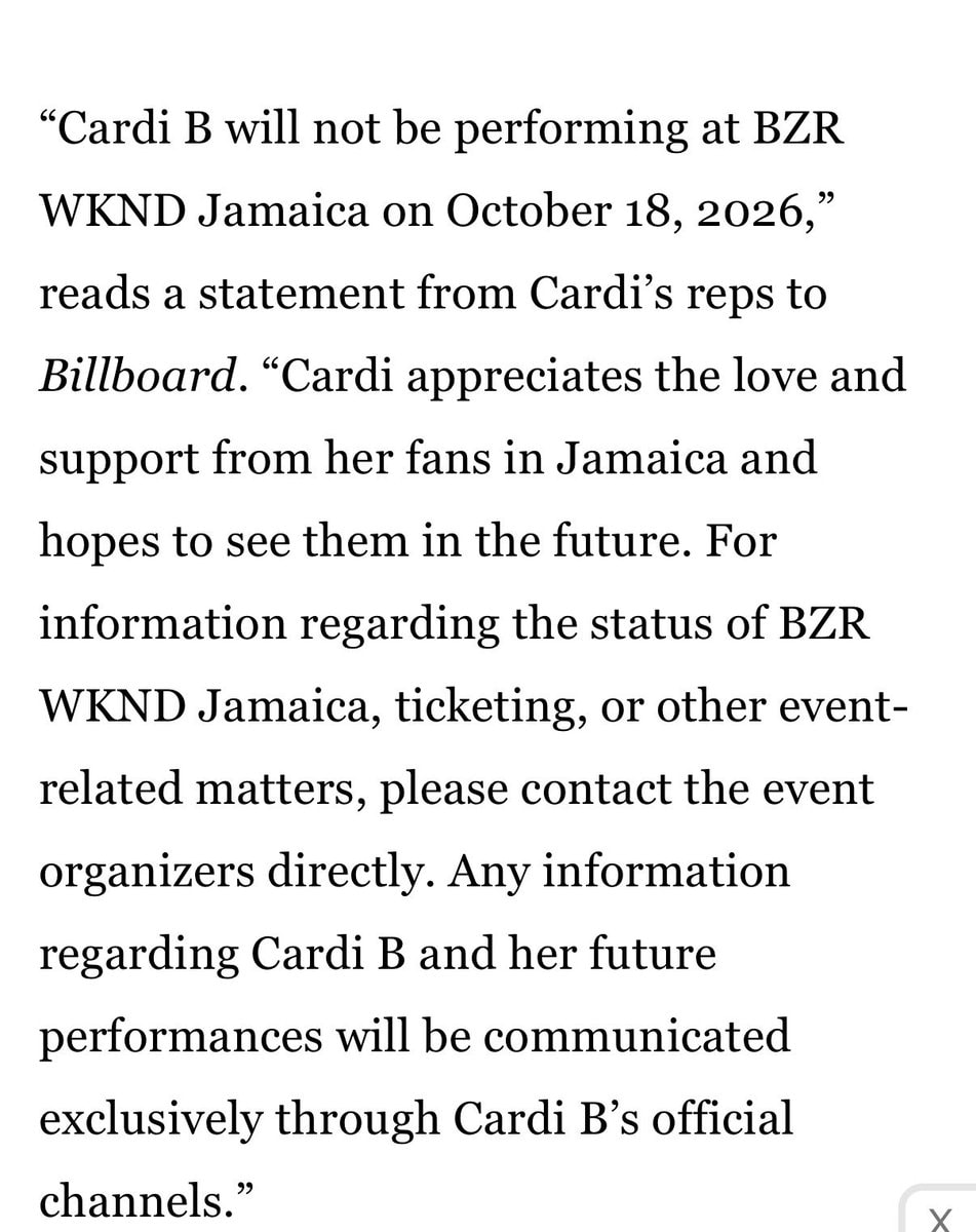 Cardi B BZR WKND update (photo 2 of 2)