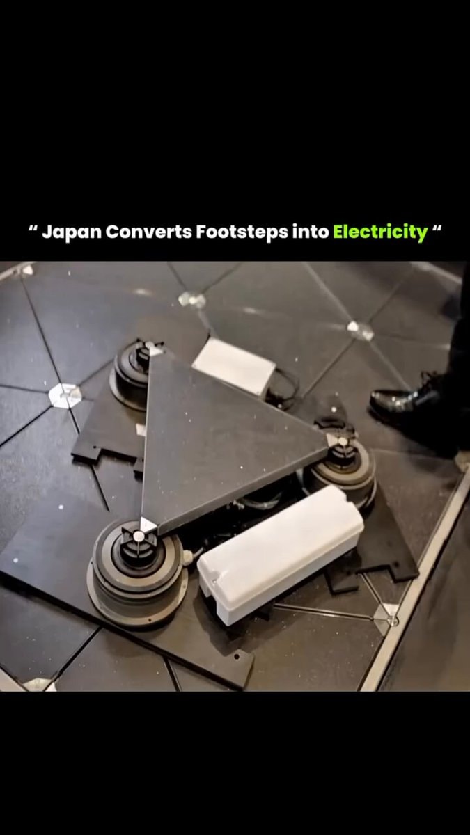 Japan footstep electricity device