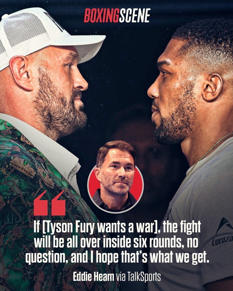 Tyson Fury Eddie Hearn #FuryJoshua
