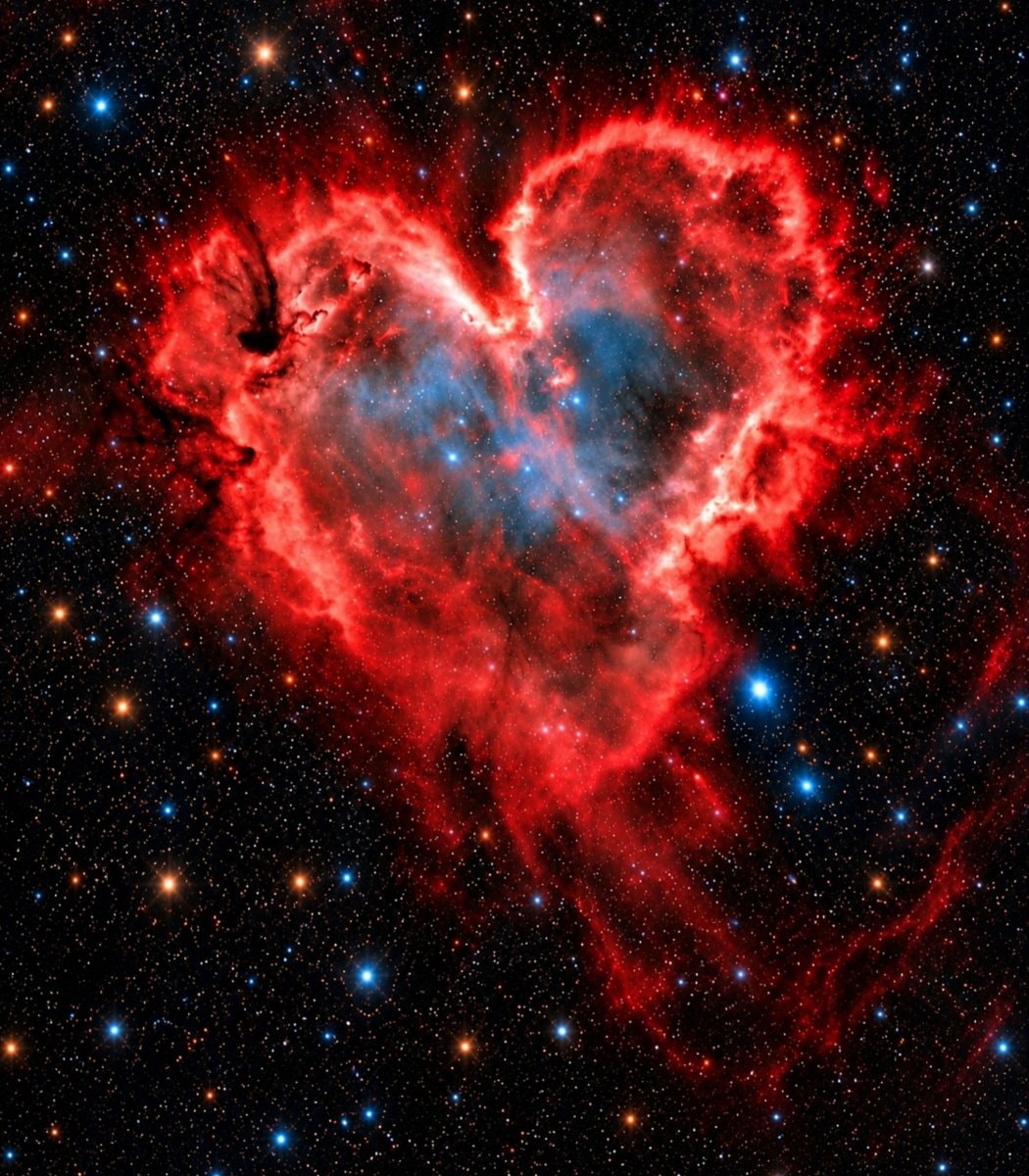 NASA heart-shaped nebula