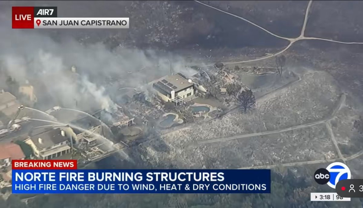Norte Fire San Juan Capistrano