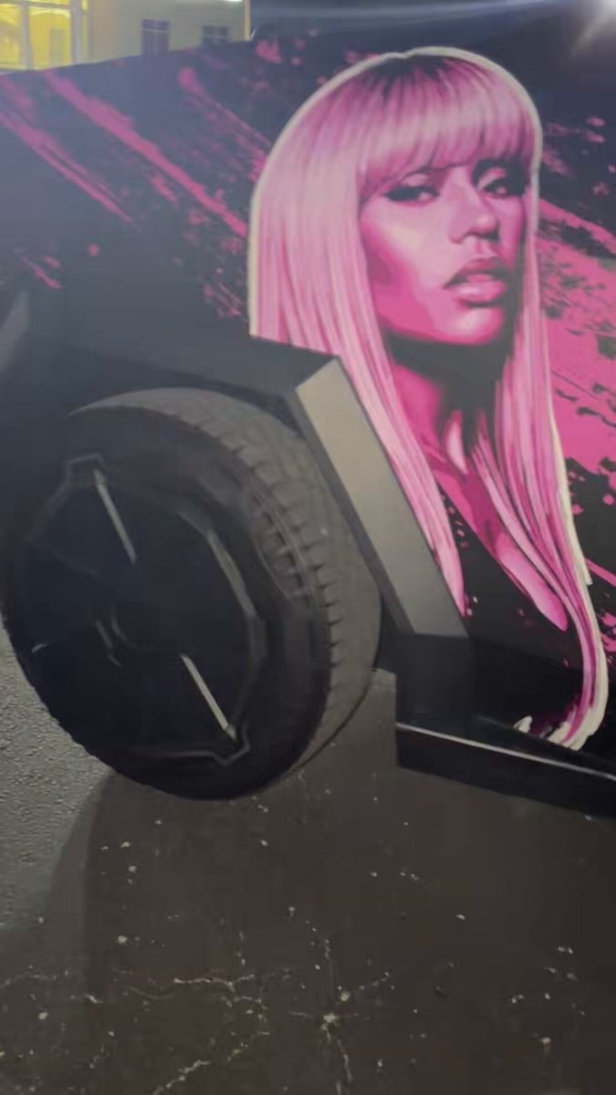 Nicki Minaj pink Cybertruck Nicki Minaj pink Cybertruck