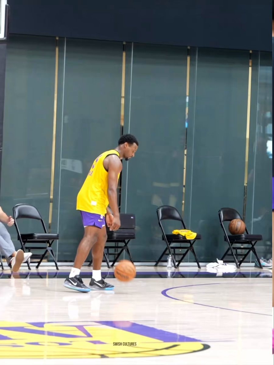 Bronny James Lakers practice