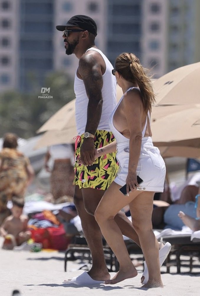 Larsa Pippen Marcus Jordan Miami beach (photo 2 of 2)