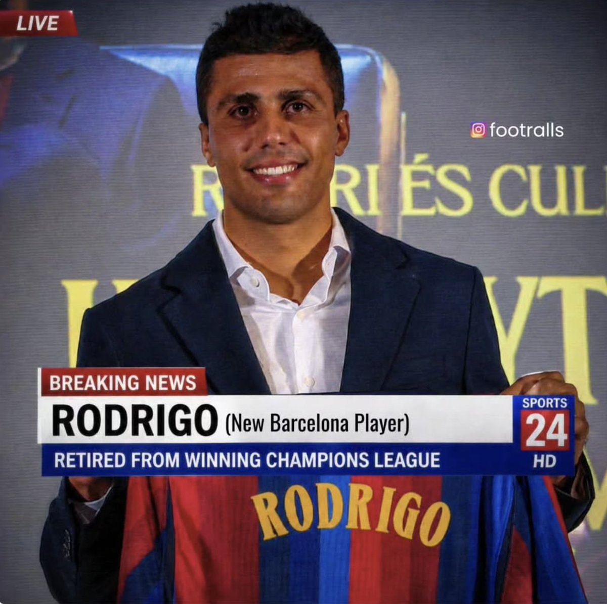 Rodrigo Barcelona jersey breaking news