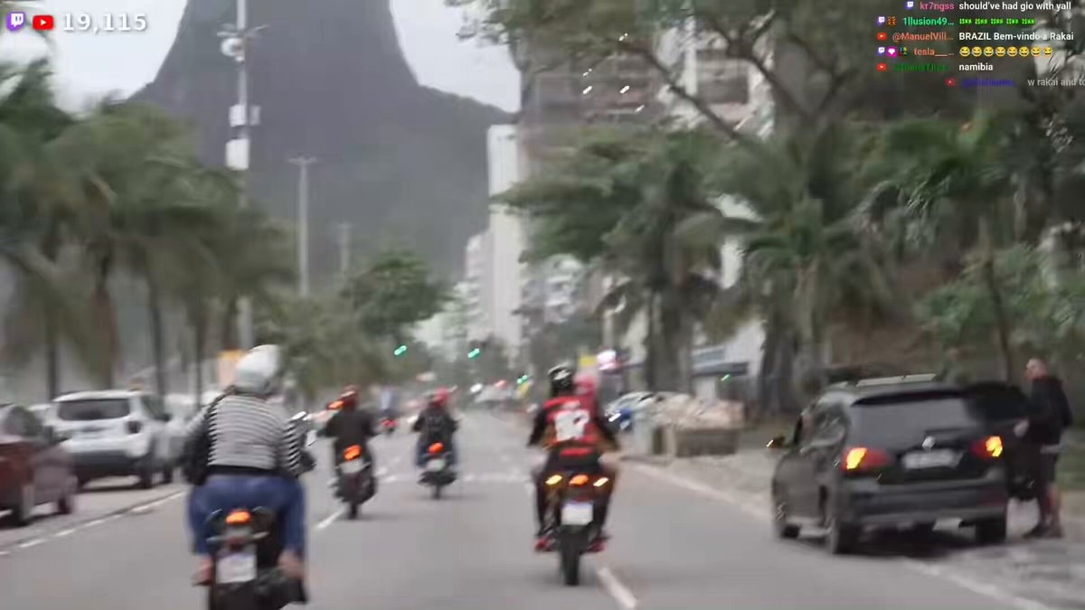 Rakai and Tota motorcycle moment