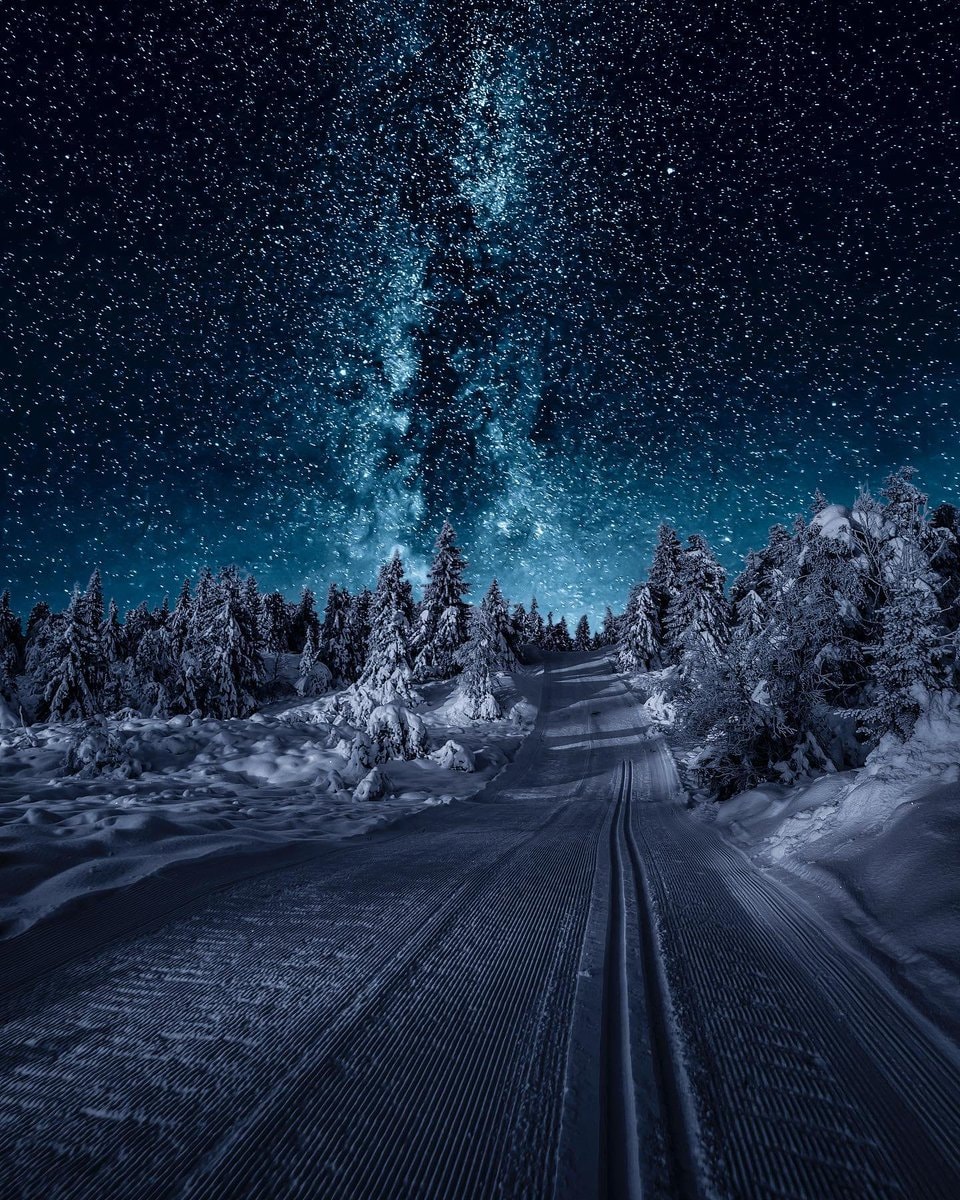 Gausdal Norway night sky Gausdal Norway night sky