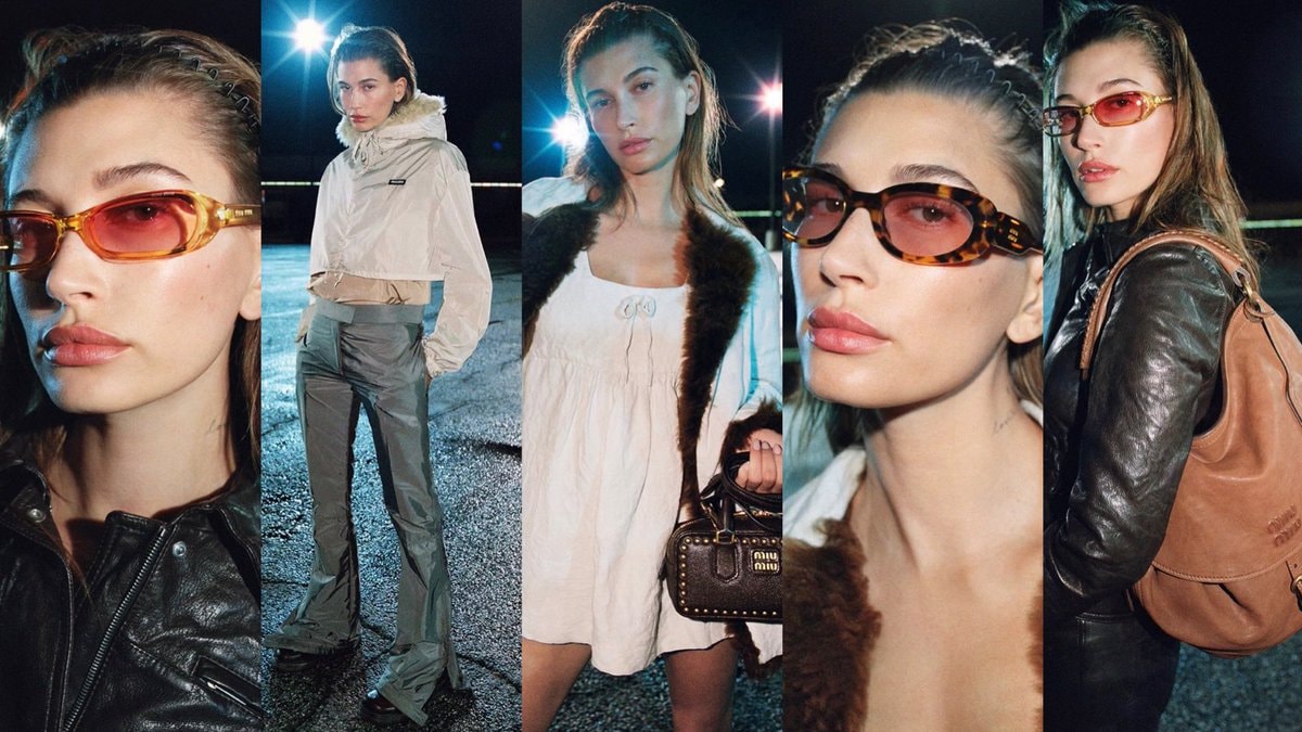 Hailey Bieber Miu Miu Fall 2026 campaign