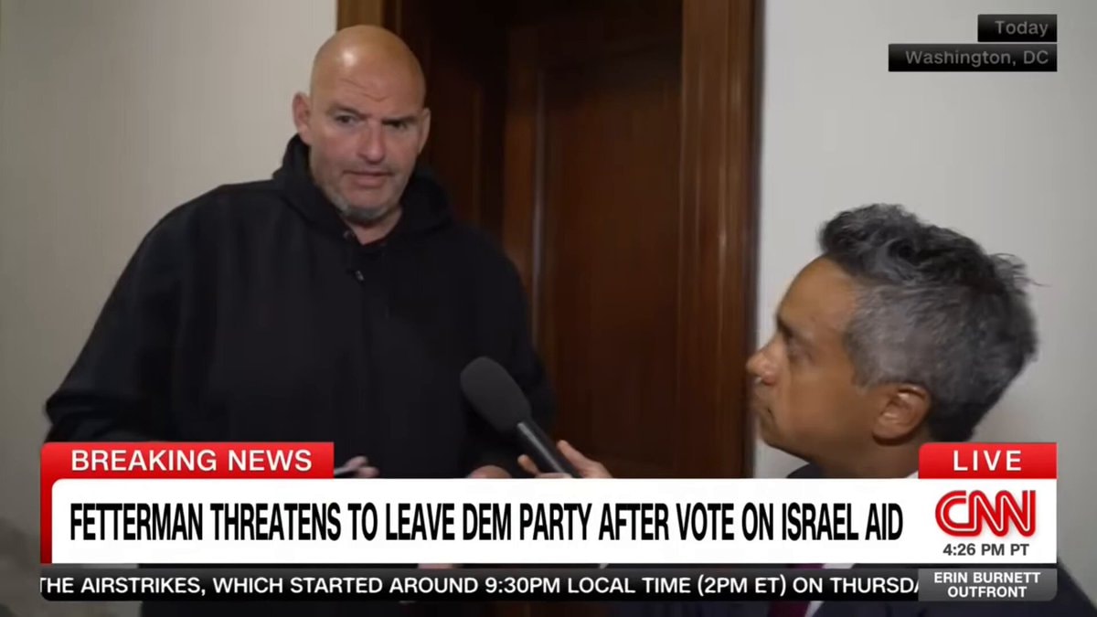 John Fetterman on leaving Democrat Party