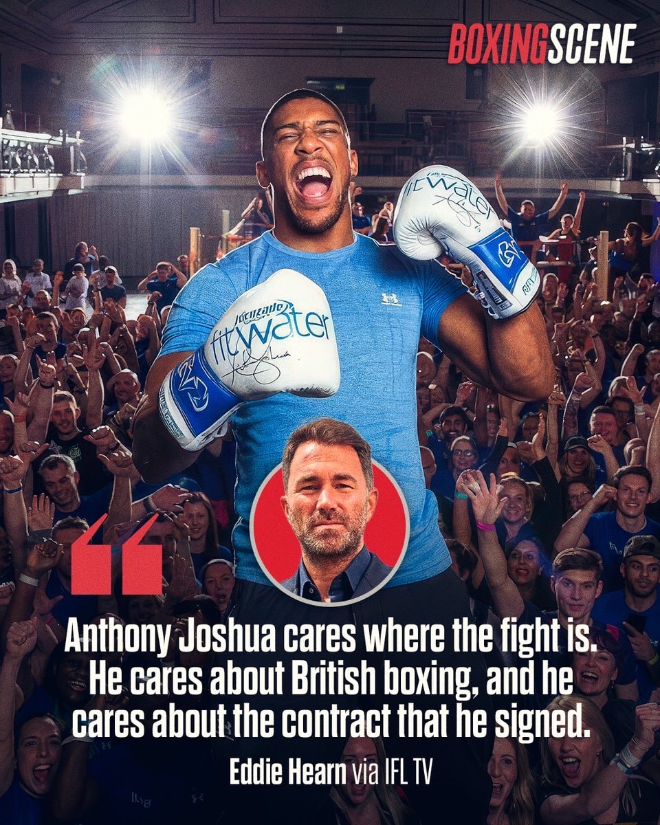 Anthony Joshua UK fight location stance