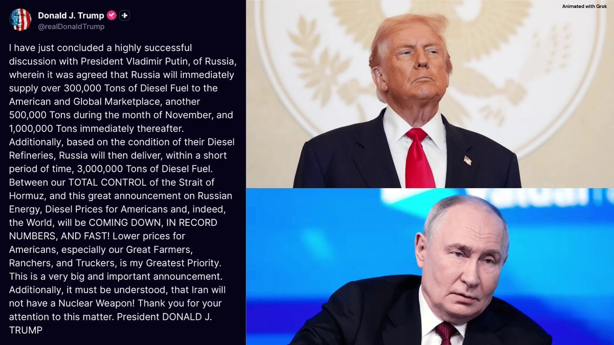 Trump Putin Diesel Deal Minerva Zen