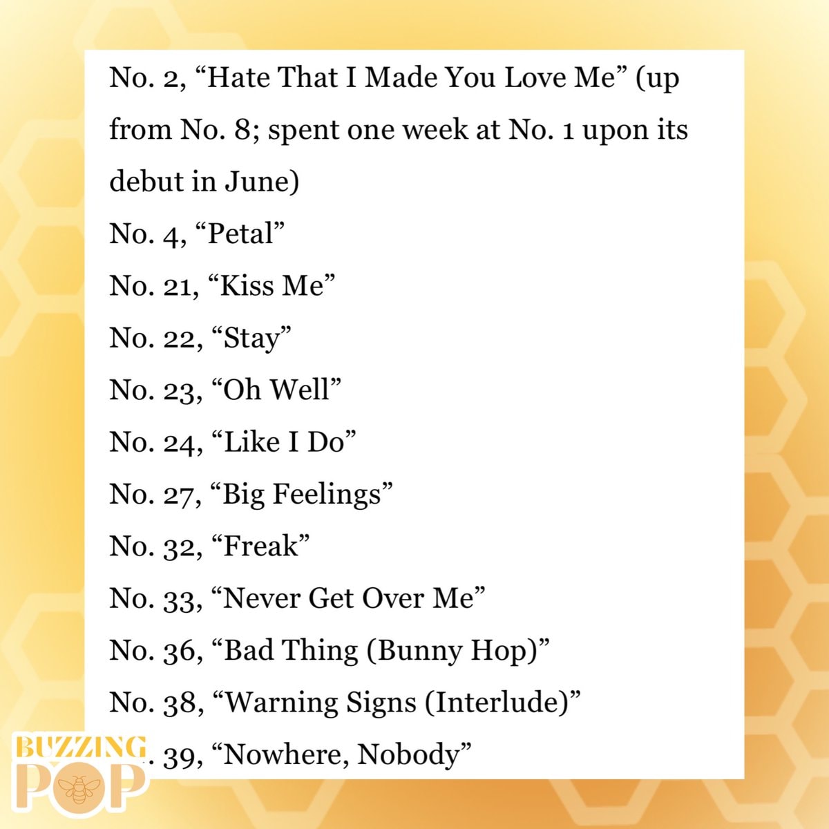 Ariana Grande petal Hot 100 Top 40 (photo 2 of 2)