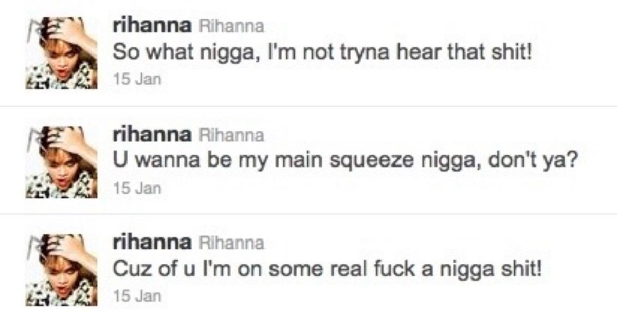 Rihanna social media posts