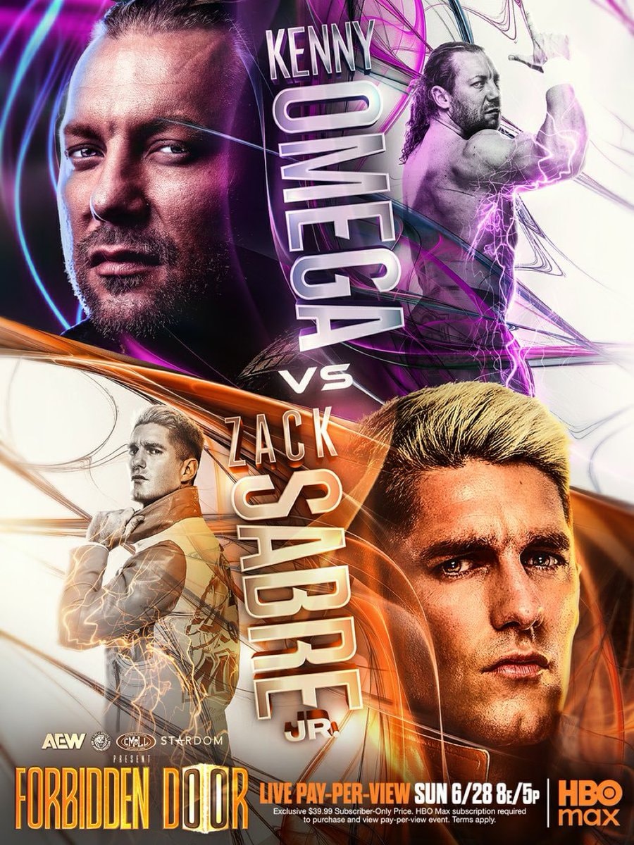 Kenny Omega vs Zack Sabre Jr Forbidden Door poster