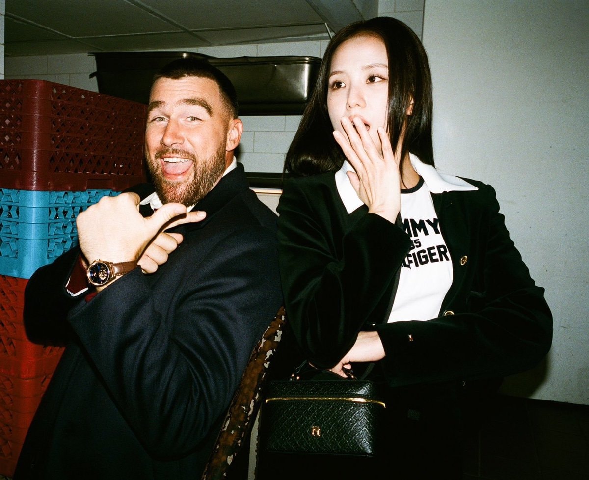Travis Kelce Jisoo Tommy Hilfiger