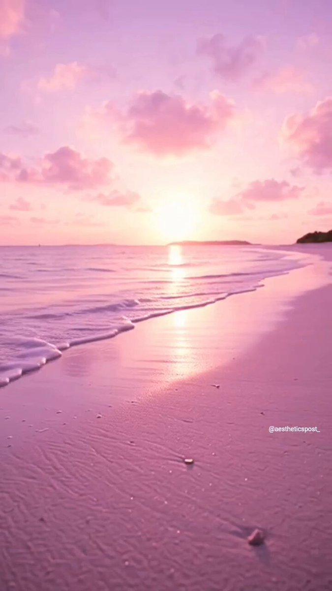 serene beach sunset