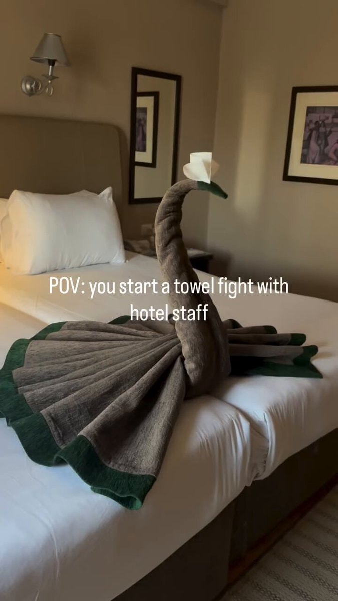 Towel swan hotel staff