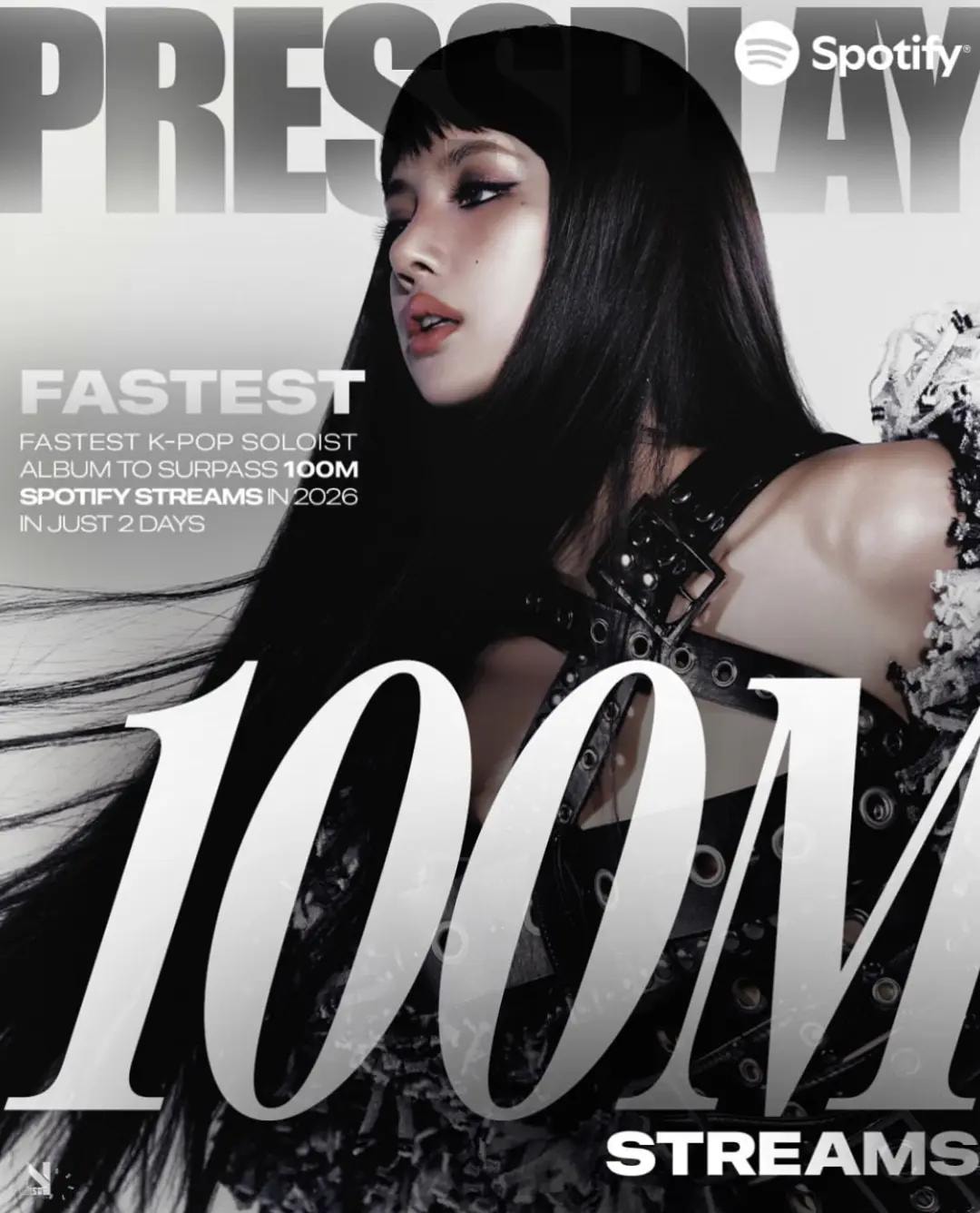 Lisa fastest K-pop soloist album to 100M Spotify streams