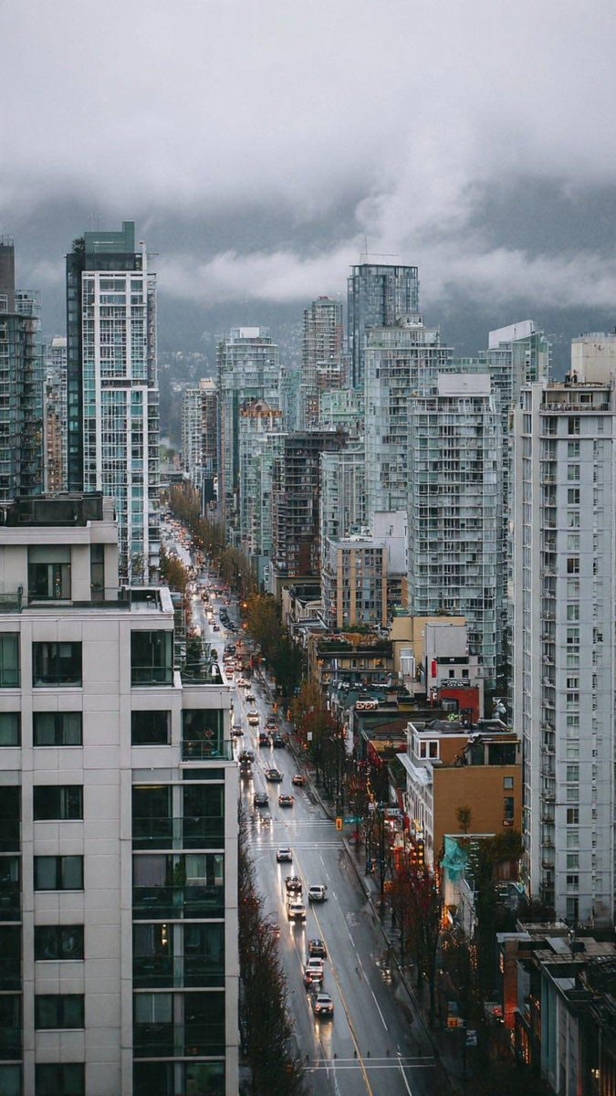 Vancouver Canada rainy day