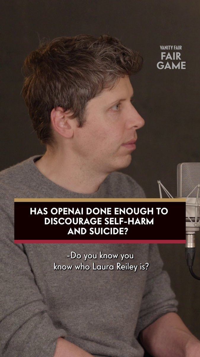Sam Altman on Sophie Reiley and AI safety