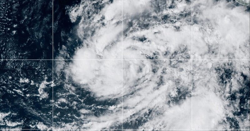 Hurricane Vance off Mexico coast