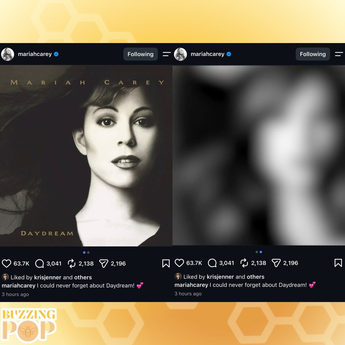 Mariah Carey Daydream 30th anniversary tease (photo 2 of 2)