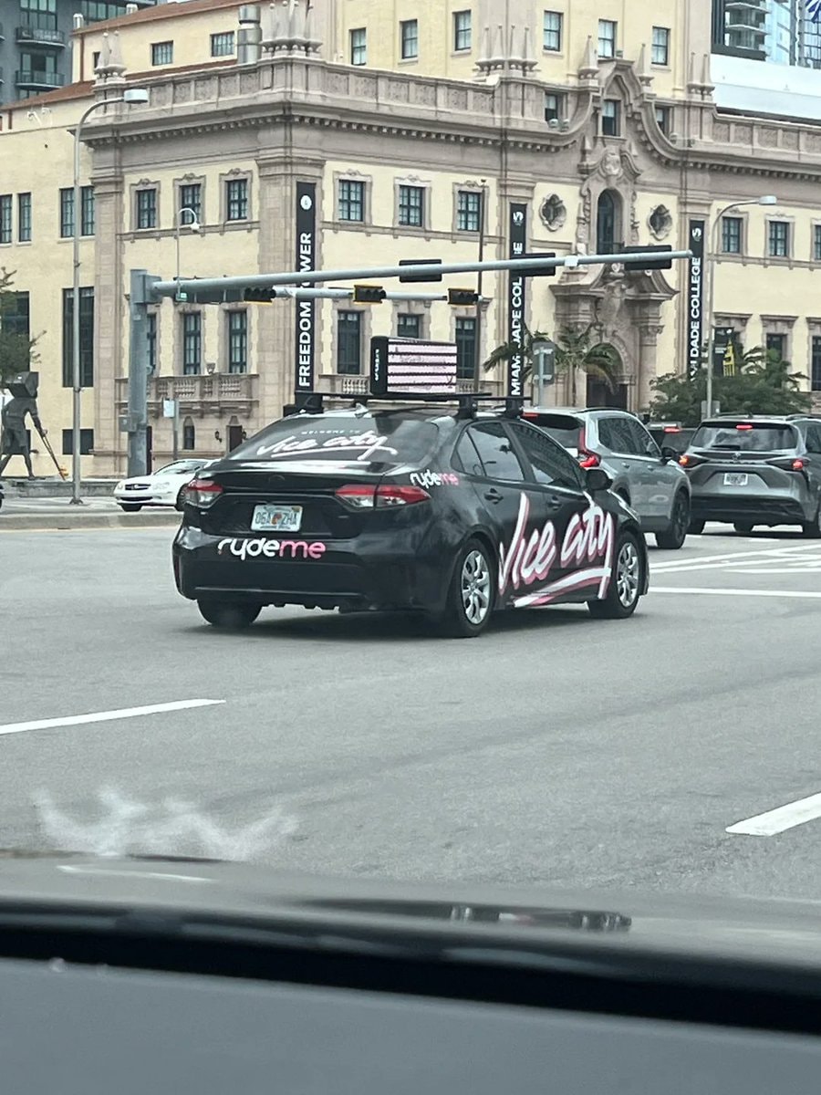 GTA 6 RydeMe spotted in Downtown Miami (photo 2 of 2) GTA 6 RydeMe spotted in Downtown Miami (photo 2 of 2)