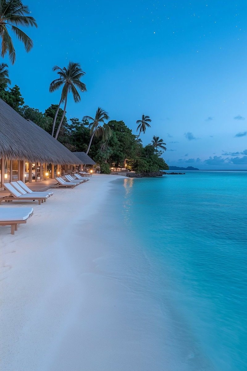 Tropical beach vacation spot