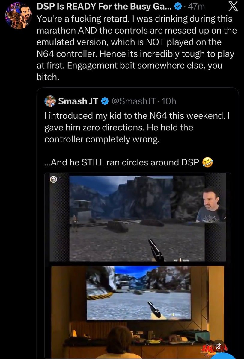 DSPGaming responds to Smash JT N64 comment