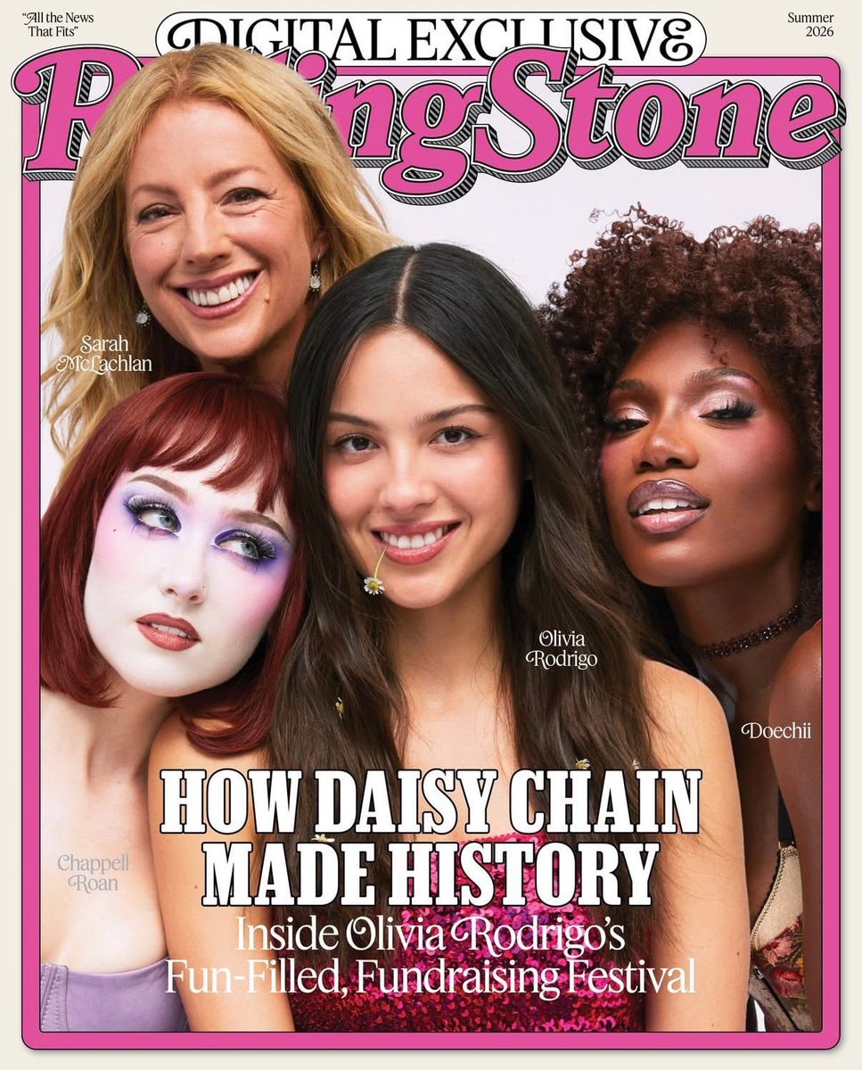 Rolling Stone cover Olivia Rodrigo Chappell Roan Doechii Sarah McLachlan