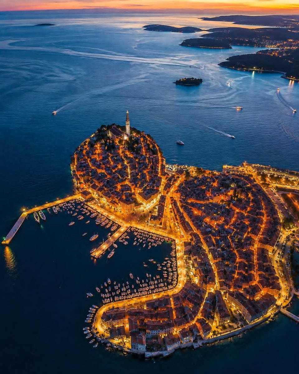 Rovinj Croatia dusk