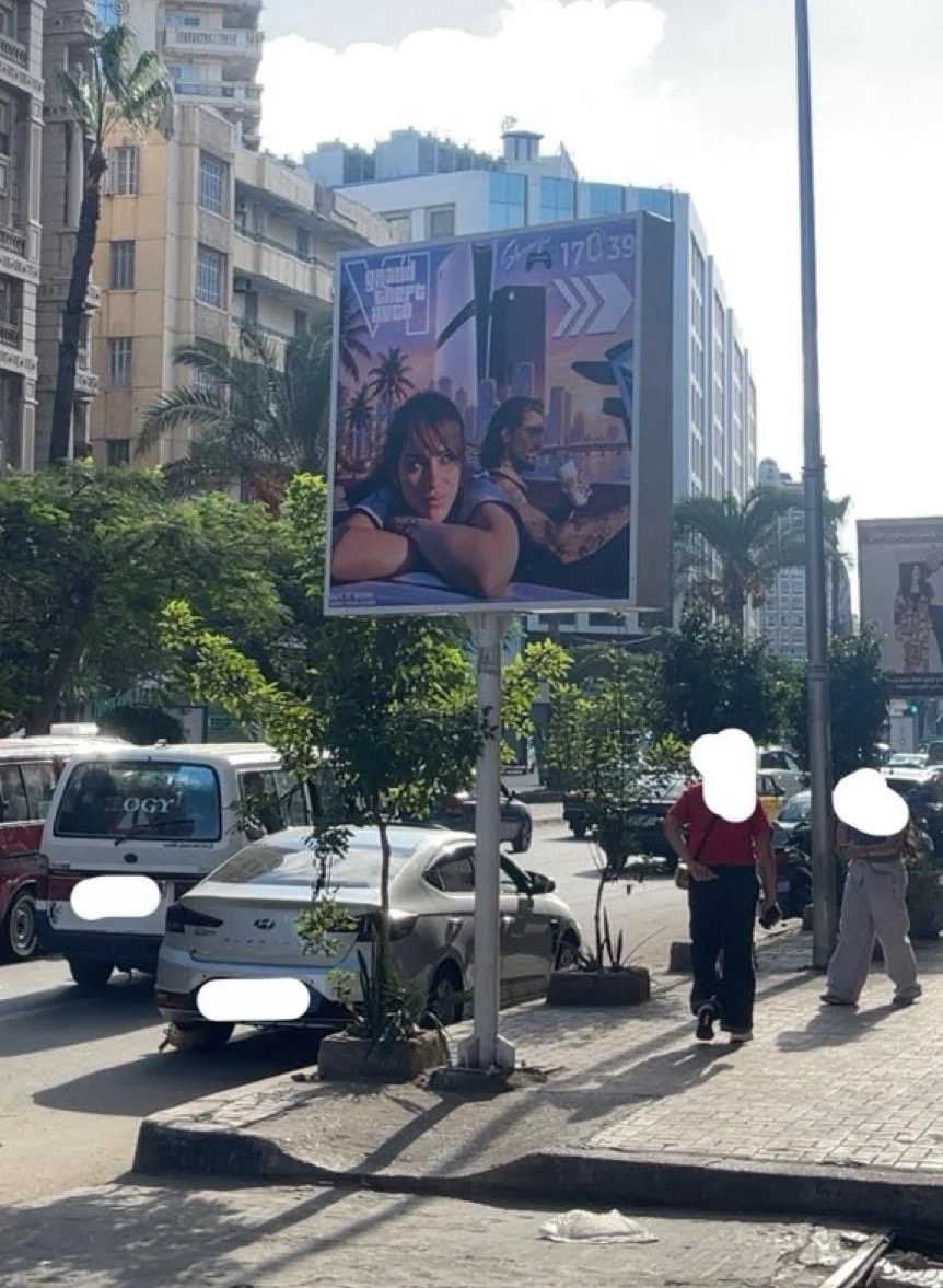 GTA 6 unauthorized billboard Egypt