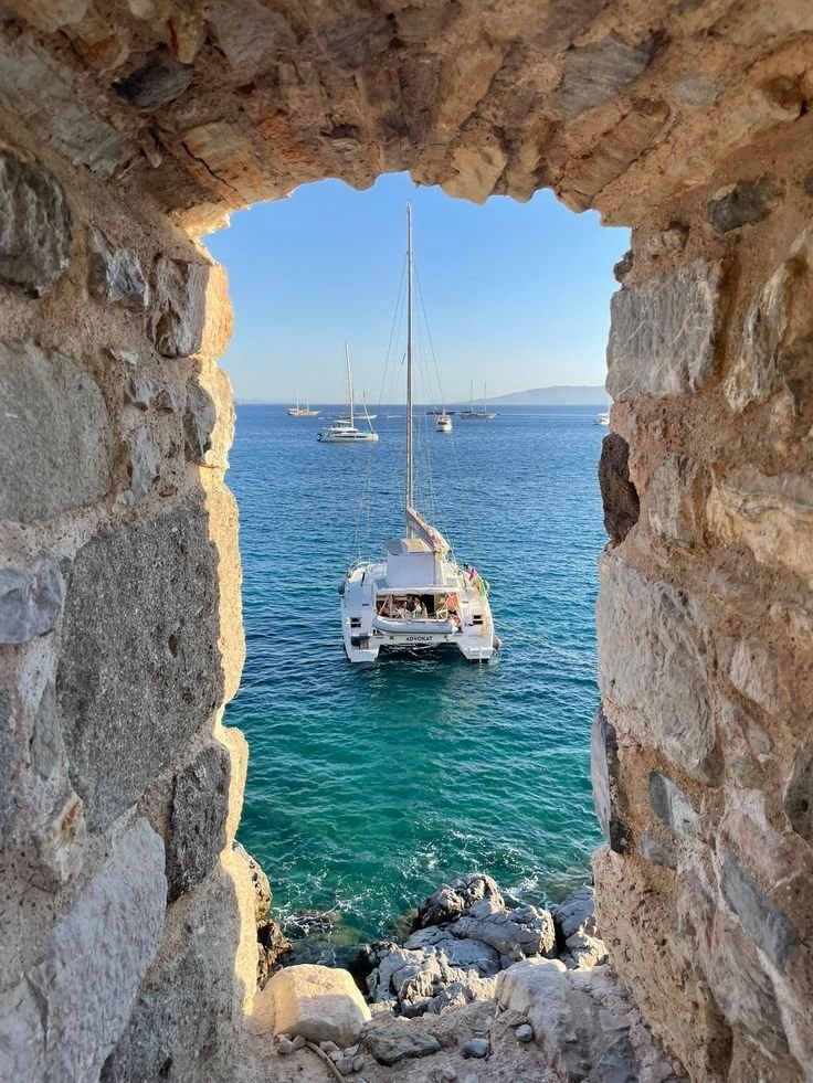 Catamaran in Sardinia, Italy
