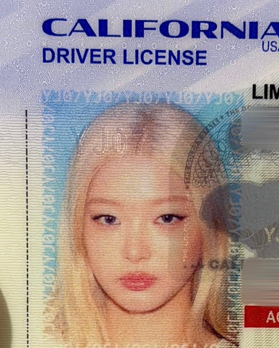 KATSEYE Yoonchae driver's license photo