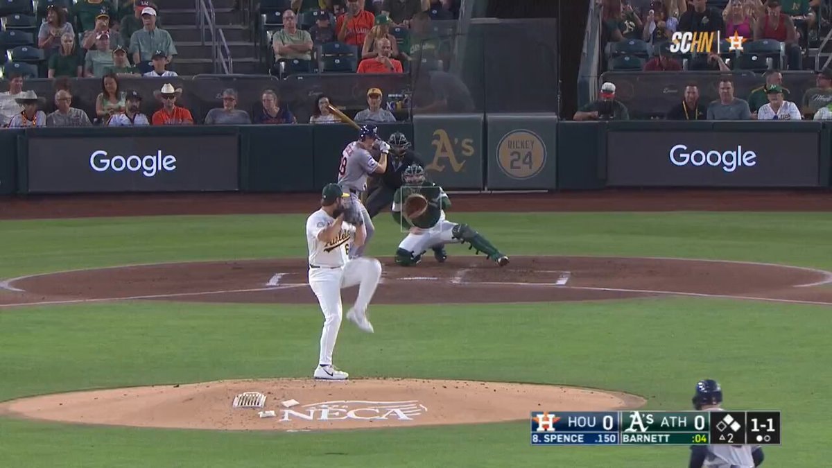Lucas Spence first big-league home run Lucas Spence first big-league home run