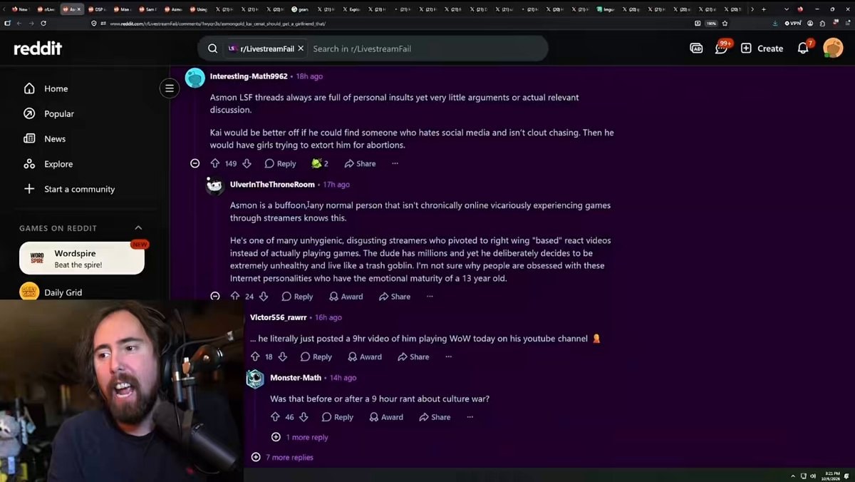 Asmongold vs LSF interaction