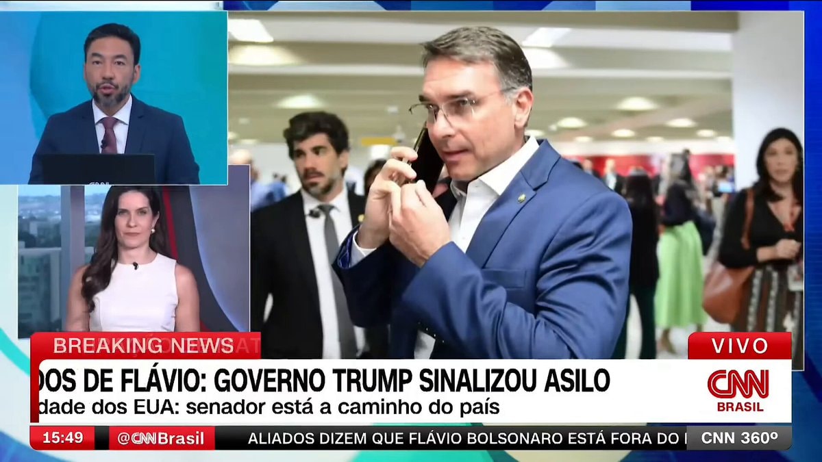 Trump admin grants asylum to Flavio Bolsonaro