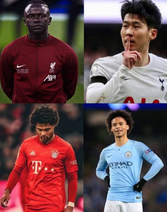 Four soccer players one pick