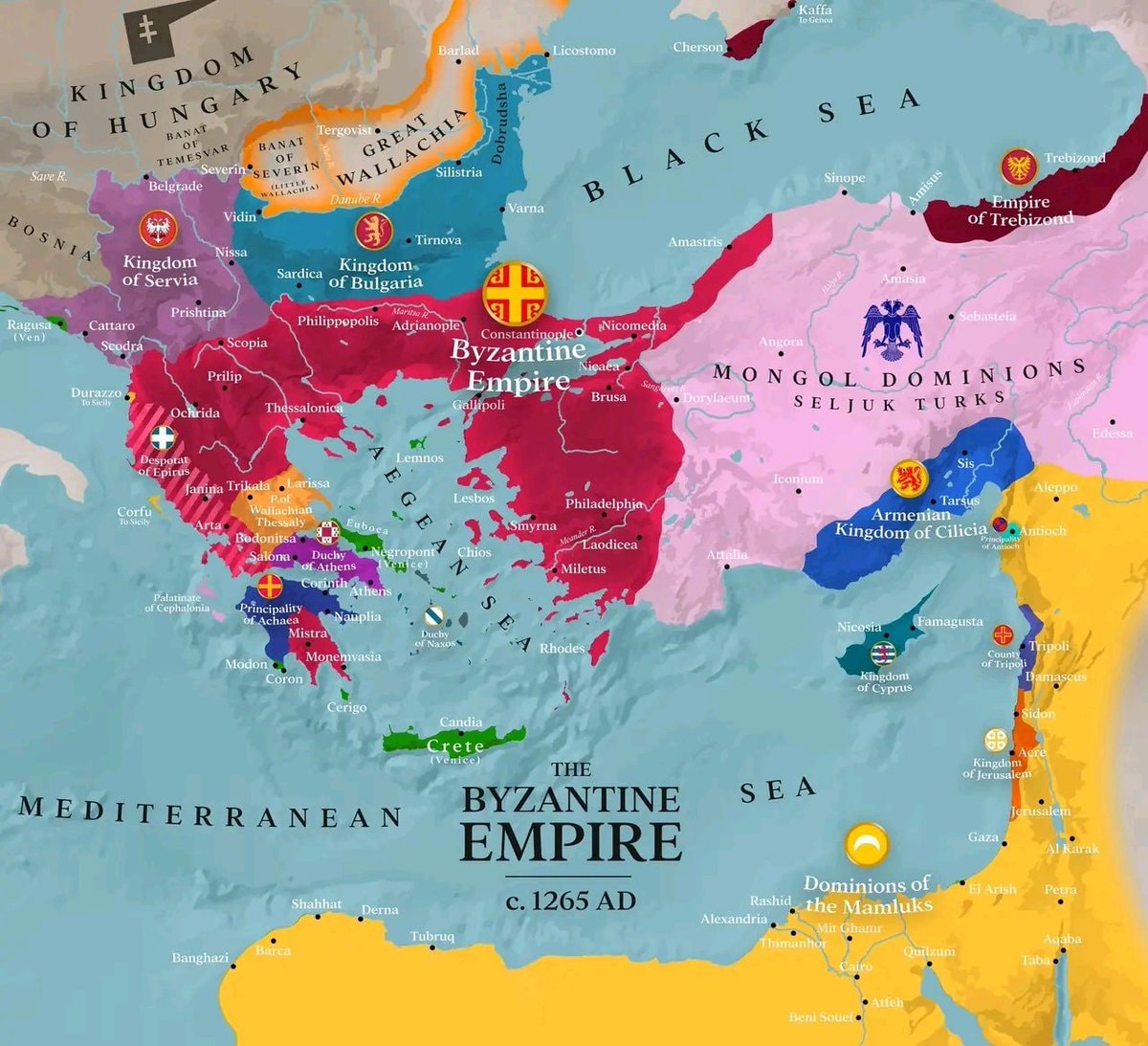 Byzantine Empire 1265 AD