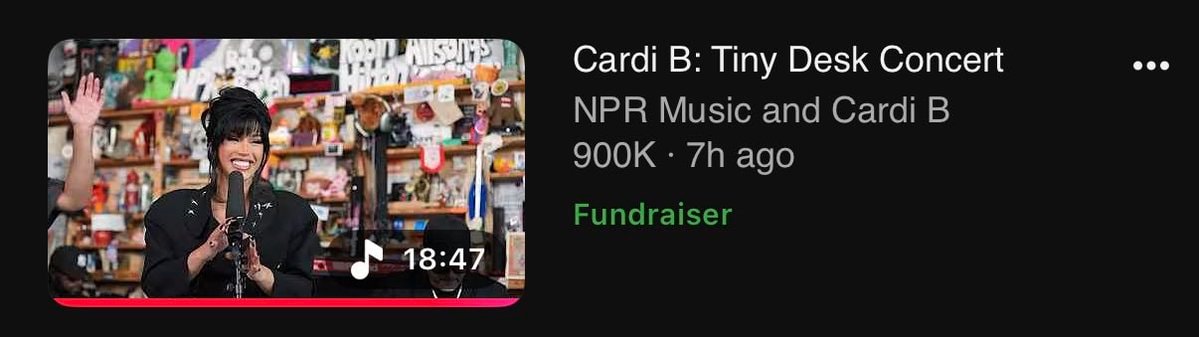 Cardi B Tiny Desk Concert