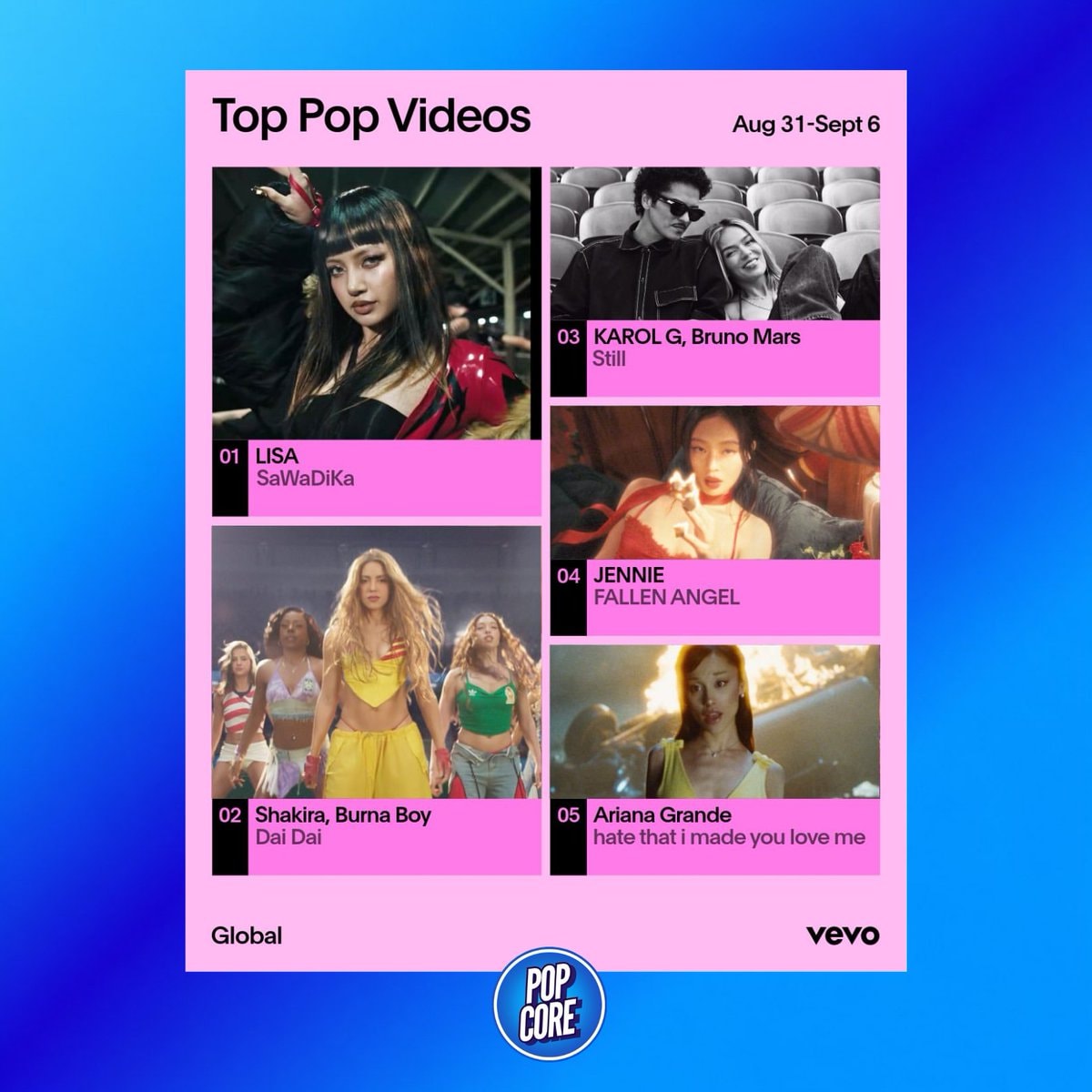 Vevo Top Pop Videos LISA #1 (photo 2 of 2)