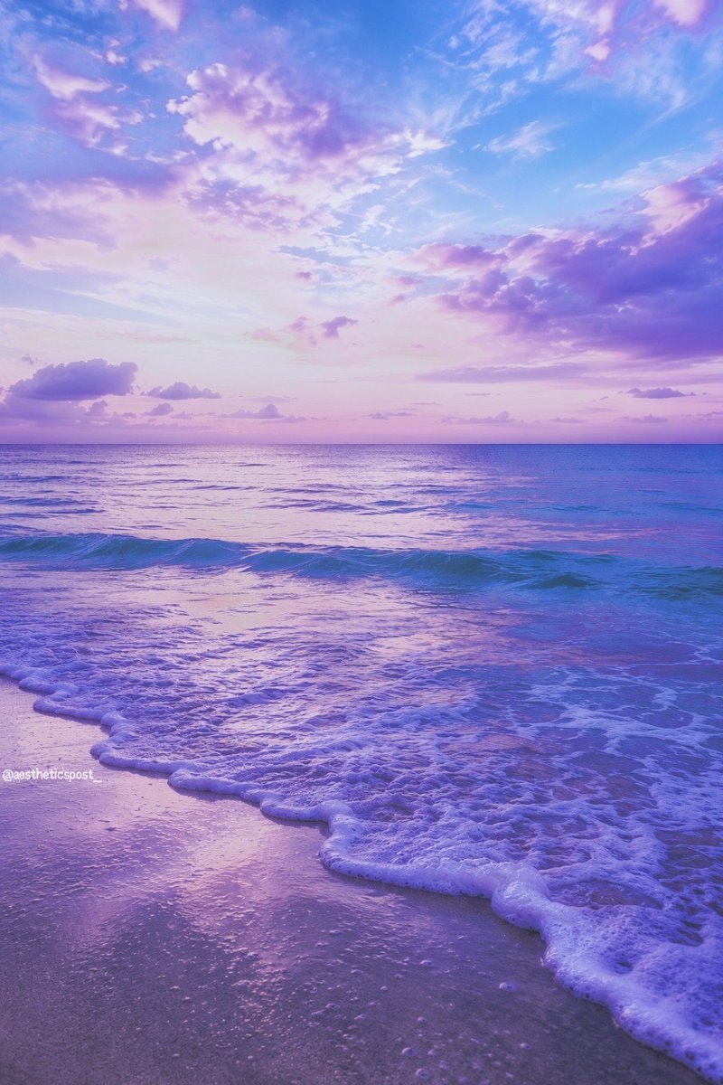 purple and pink beach sunset