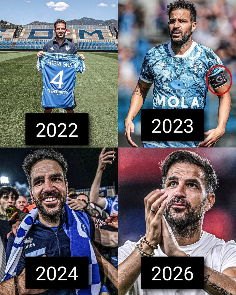 Cesc Fàbregas Como 1907 journey Cesc Fàbregas Como 1907 journey